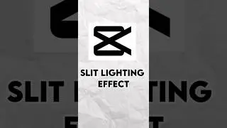 How To Add Slit Lighting Effect In Capcut||#bharateditz #shorts