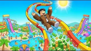 This Waterpark Tycoon Made Me The RICHEST Player in Roblox!