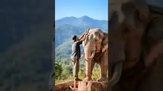 seni ukir gajah dari kayu