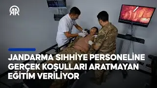 Jandarma Sıhhiye Simülasyon Merkezi'nde gerçek koşulları aratmayan eğitim veriliyor
