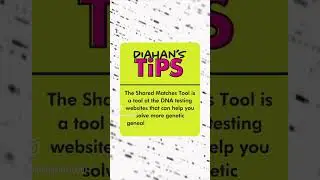 The Shared Matches Tool