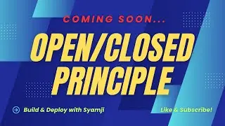 Open/Closed Principle &ndash; COMING SOON | Master SOLID Principles
