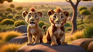 Seven Laughing Lions Roar Together | Jungle Animal Song for Kids | Fun Counting Nursery Rhyme