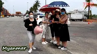 Botahtaung Jetty to Botataung Pagoda Walking Tour in Yangon Myanmar