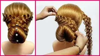 Stylish Braided Bun for Wedding Party | Amazing Hair Bun | Style by Manisha