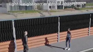 Innovative Noise Barrier Wall - Corten LBC ZZ 500 module based system