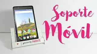 Soporte para smartphone con caja de cassette | Reciclaje
