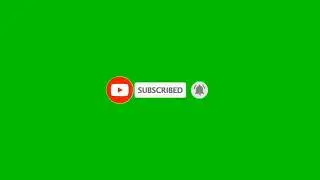 SUBSCRIBE BUTTON AND NOTIFICATION BELL ( GREEN SCREEN)