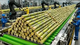 The Complete Transformation of Raw Sugarcane into Pure Crystal Sugar
