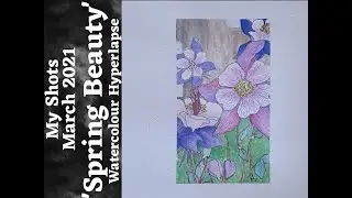 My Shots - April 2021 (01) - Spring Beauty - Watercolour and Micron Hyperlapse