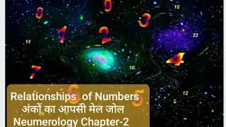 Neumerology-Relationship of Numbers & Planets.अंकों का आपसी मेल जोल  एवं  प्रभाव। Chapter- 2