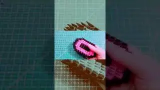 3d origami number 0 (birthday)