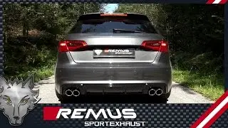 Audi RS3 type 8V with REMUS cat-back system