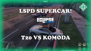 Eclipse RolePlay, LSPD, LSPD T20 vs Pink Komoda! Only one who kept up for 90% of the chase...