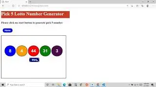Lotto Number Generator | Advertise