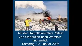 Mit dem Teuto-Express der Eisenbahn-Tradition e.V. Lengerich von Wadersloh nach Warstein am 10.01.26