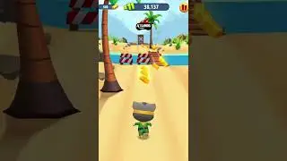 Talking Tom Gold Run Super Tom Runs in The Hanks Home Funny Race Android Gameplay #Short #TalkingTom