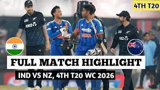 FULL MATCH HIGHLIGHT,INDIA VS NEW ZEALAND,4TH T20 WC 2026#cricket 