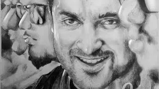 actor surya  pencil drawing | mass |