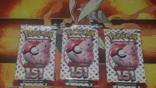 Three Pokemon Scarlet & Violet 151 Packs