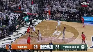 Ben Humrichous DRAINS the Corner 3-POINTER vs. Michigan State | Illinois Basketball