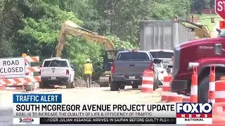 Construction for South McGregor Avenue project progresses, expected to be complete next year