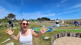 EPIC round of mini golf round 1!