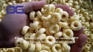 Hot popular Puffed Snacks / Puffed corn ring snacks/puffing corn snacks processing line