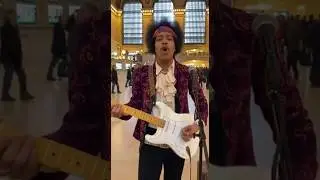 Jimi Hendrix Busks In Central Park NY Part 2