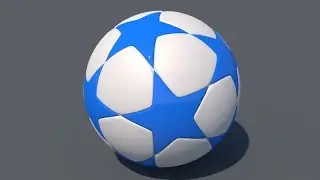 Modelling a 3D FIFA Star soccer ball in cinema 4D tutorial