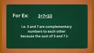 Complementary numbers
