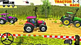 Tractor Racing gameplay android - best tractor race game - tractor game - offrorad tractor race