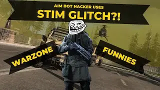 AIM BOT HACKER does STIM GLITCH in Warzone! #FunnyWarzone