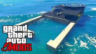 GTA 5 Mods - Casa Secreta no Meio do Oceano! (GTA V PC MODS)