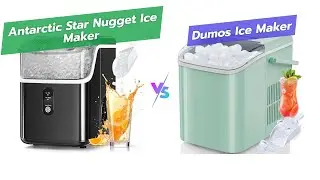 Сравнение настольных льдогенераторов Antarctic Star Nugget Ice Maker и DUMOS Ice Maker 🧊 | Nugget...