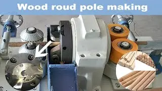 Woodworking Round rod machine for making wood round pole MW9060