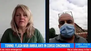 Torino, flash mob ambulanti in corso Cincinnato