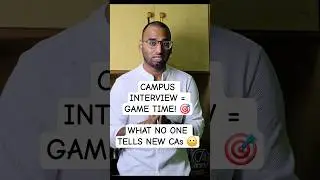 Watch this Before You Attend CA  Campus Placement 2025! (CA 2025 Edition)