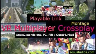 HD Virtual Reality Multiplayer Free Play Link-Video#2, Crossplay Oculus Quest2 apk/linked, PC, Rift