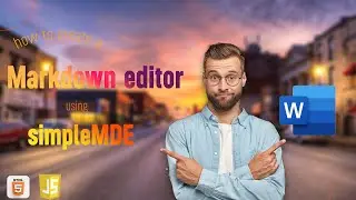 How to create a Markdown editor using simpleMDE