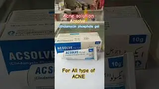 ACNE PURE Solution Acsolve gel 1% #music #viralvideo #subscribe #health