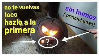 COMO ENCENDER ESTUFA EN 1MINUTO CHIMENEA SALAMANDRA FACIL SIN HUMOS Y A LA PRIMERA /LIGHT WOOD STOVE