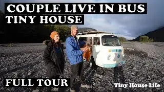 VW Bus Motorhome Tiny House ~ Full Tour