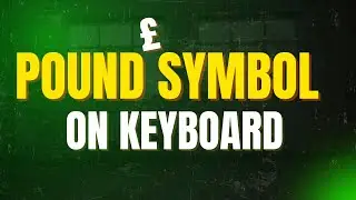 How to Get a Pound Symbol on Keyboard | UK Pound (&pound;) Sign on Laptop @digifaiz