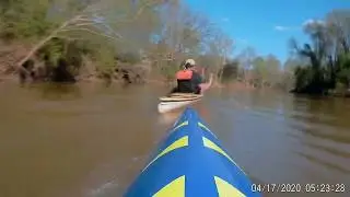 Rivanna River 4-17-20 High Water ~1800 CFS on the Palmyra Gauge | From Rt. 29 to Free Bridge