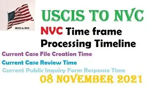 NVC Timeframes, Processing Time - November 2021 #USCIStoNVC