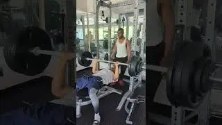 345 pound bench press #gym #benchpress #pr #weightlifting #powerlifting