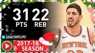 Enes Kanter Full XMAS Highlights vs Sixers (2017.12.25) - 31 Pts, 22 Reb