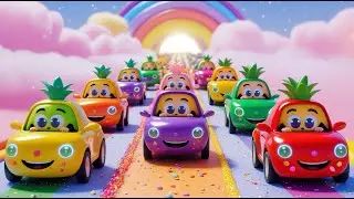 Fruit Car Parade! Learn Colors & Ride Through a Magical Day for kids learning, #forKids #fruitcars