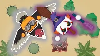 Starve.io - HALLOWEEN UPDATE (Witch Hat, Firefly and more) + TESTING PILOT HAT
